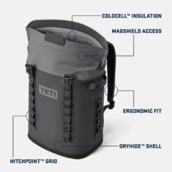 YETI Hopper M20 Series Backpack Soft Sided Coolers with MagShield Access, Ridgeline