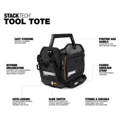 Alternative view of TOUGHBUILT STACKTECH Black Polyester 18-in W x 12-in D x 14.8-in L Tool tote