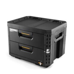 TOUGHBUILT STACKTECH 20.98-in W x 15.55-in H x 15.98-in D BLACK Plastic/Metal Tool Box
