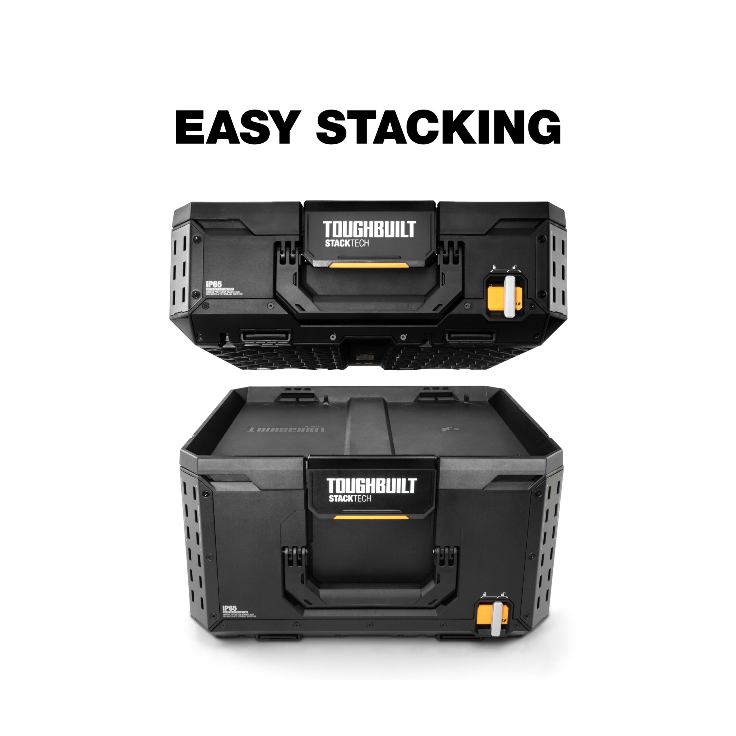 TOUGHBUILT STACKTECH 20.98-in W x 15.55-in H x 15.98-in D BLACK Plastic/Metal Tool Box - Image 7