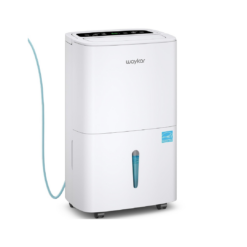 Waykar 150 Pints 2025 Energy Star Dehumidifier with Pump for Spaces up to 7,000 Sq. Ft. at Commercial and Industrial Large Room, Warehouse, Home, Basement, with Drain Hose, Auto Defrost, Self-Drying
