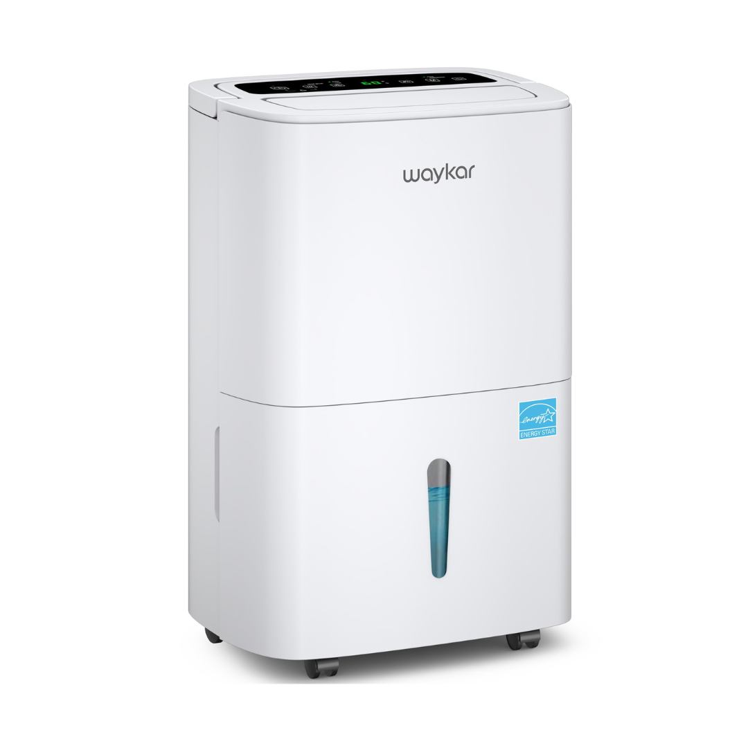 Waykar Max 80 Pint/D(Standard 62Pint/D) Energy Star Home Dehumidifier for Spaces up to 5,000 Sq. Ft, Ideal for Basement, Bathroom and Large Room with Drain Hose, Portable, Auto Defrost and Self-Drying