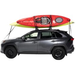 Yakima JayLow J-Cradle Rooftop Kayak Mount for 1 or 2 Kayaks – Car Roof Rack Carrier for Round, Square, Factory or Aerodynamic Crossbars, Holds 1 Boat Up to 100lbs or 2 Boats Up to 130lbs Total
