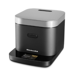 KitchenAid Compact 8 Cup Grain and Rice Cooker with Automatic Sensing and Integrated Scale, KGC2154, Black Matte