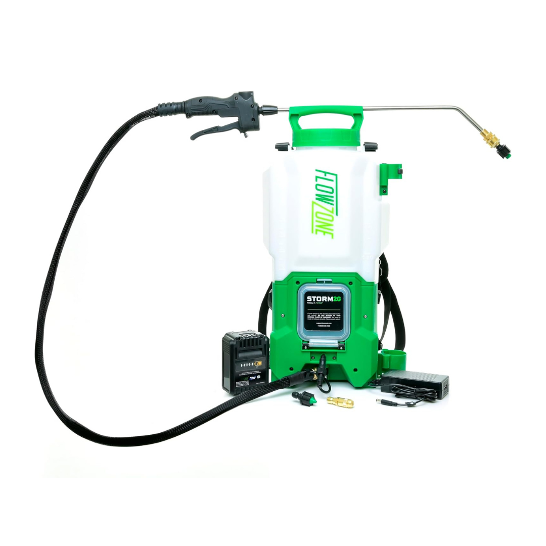 FlowZone Storm 2-Gallon Battery Powered Sprayer | SwapTank Electric Sprayer for Pest Control, Lawn/Landscape
