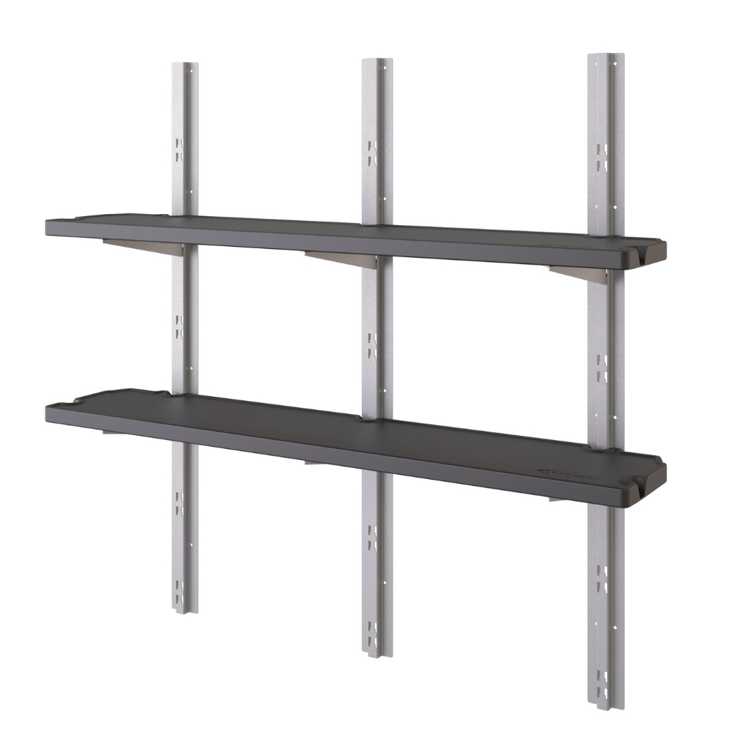 Suncast 10-in x 49.65-in Black Resin Storage Shed Shelf