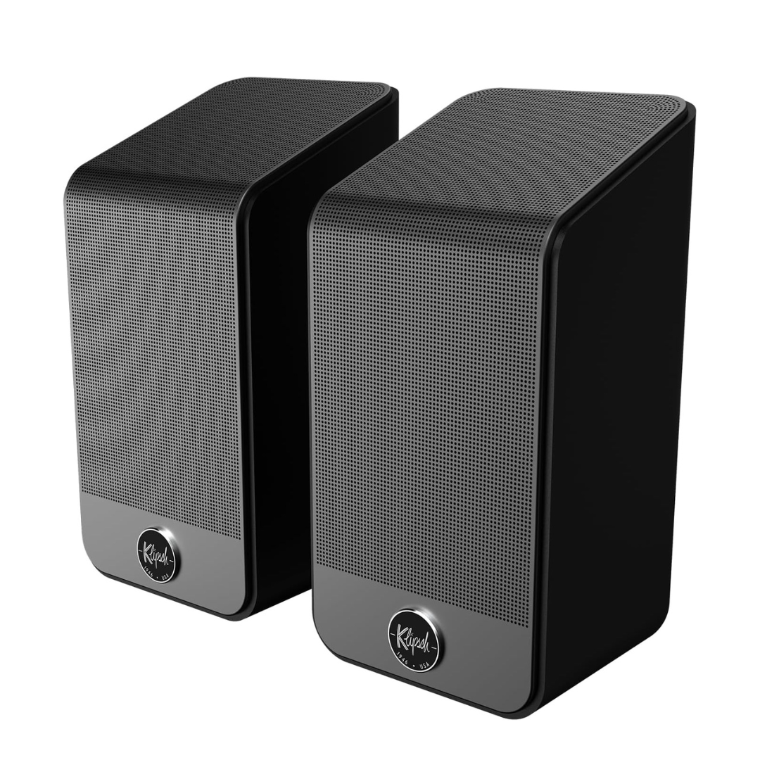 Klipsch Flexus SURR 200 Dolby Atmos Enhanced Surround Speakers - Black. Works Exclusively with Klipsch Flexus Sound Bars