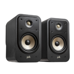 Polk Signature Elite ES20 Surround Sound Speakers - Hi-Res Audio Certified, Dolby Atmos & DTS:X Compatible, 1" Tweeter & 6.5" Woofer, Power Port Technology for Bass (Pair, Stunning Black)