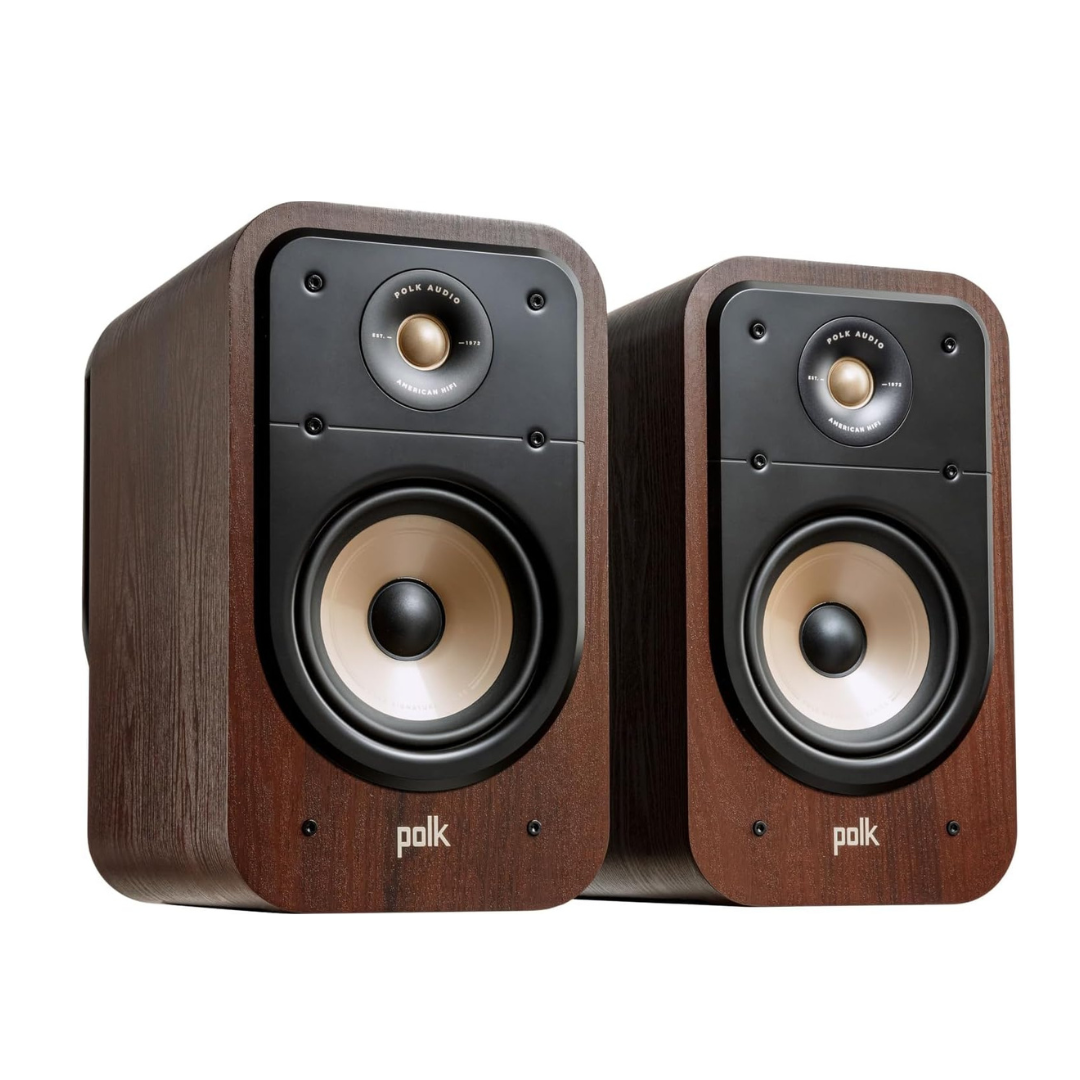 Polk Audio Signature Elite ES20 Bookshelf Speakers - Pair (Walnut)