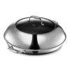 HexClad 14 Inch Hybrid Nonstick Frying Pan with Lid, Stay-Cool Handle, Dishwasher and Oven Safe