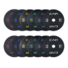 CAP 2-inch Olympic Bumper Plate Weight Set | 370 lbs | Multiple Colors | Storage Rack Optional