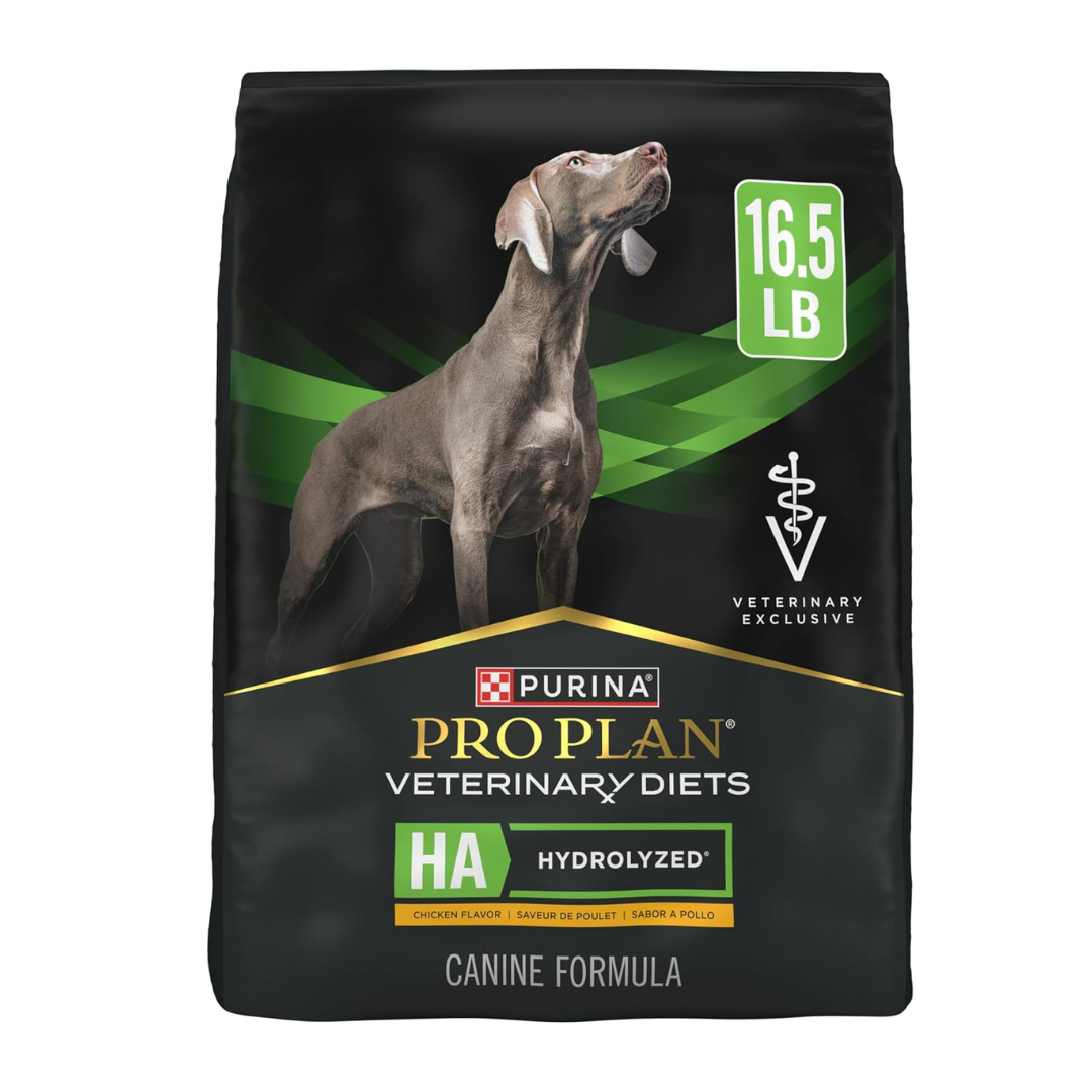 Purina Pro Plan Veterinary Diets HA Hydrolyzed Protein Dog Food Dry Chicken Flavor Formula - 16.5 lb. Bag
