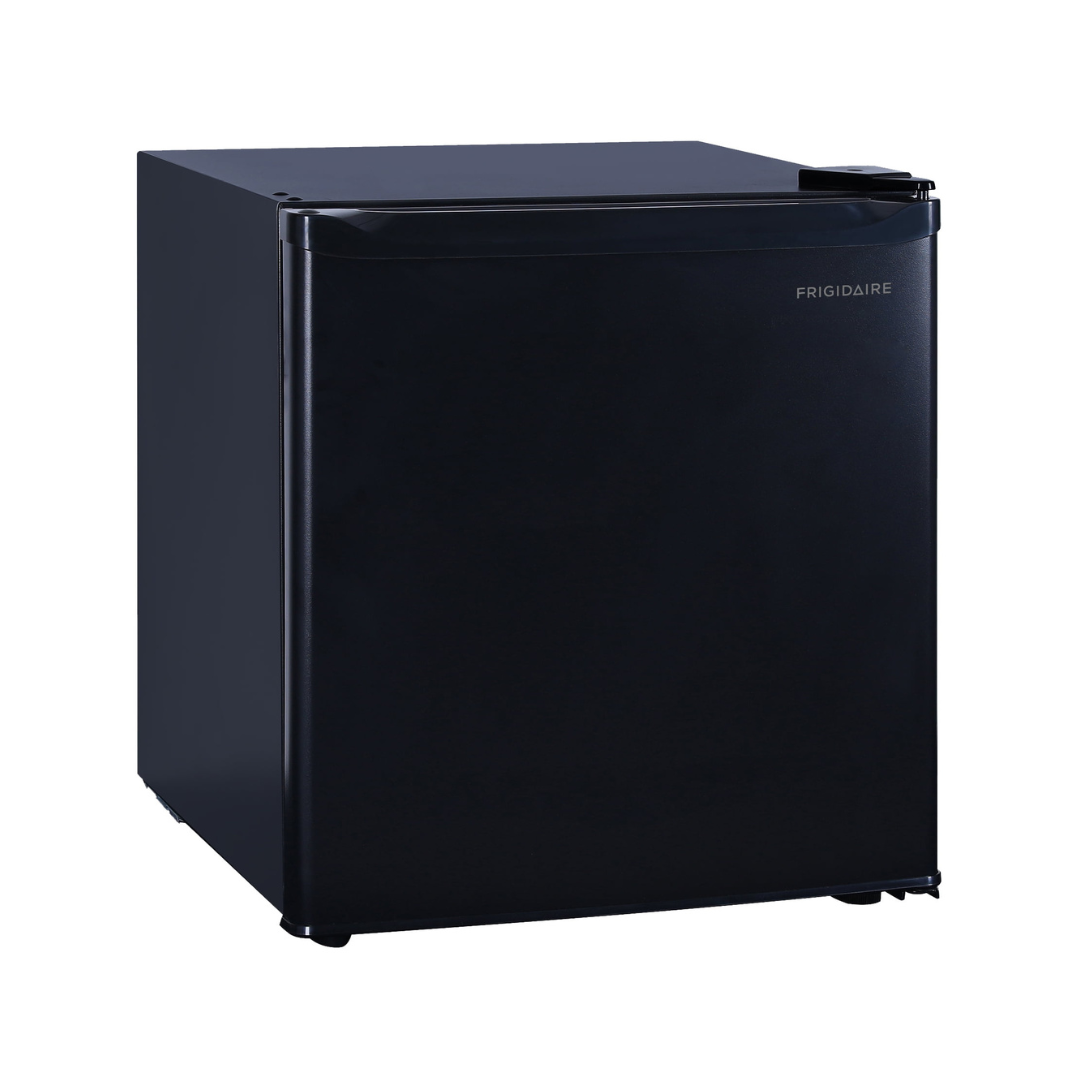 Frigidaire 1.6 Cu. ft. Compact Refrigerator with Freezer Compartment, Black Mini Fridge for Bedroom, Dorm, Office, Apartment