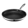 HexClad 12 Inch Hybrid Nonstick Frying Pan, Stay-Cool Handle, Dishwasher and Oven Safe, Induction Ready, Compatible with All Cooktops