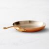 Mauviel M'Heritage 150 B 1.5mm Polished Copper & Stainless Steel Frying Pan With Brass Handle, 11.8-in, Made in France